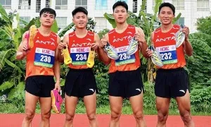 Điền kinh Việt Nam có kỷ lục quốc gia 4x100m mới