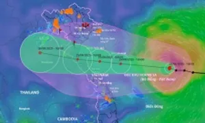 Bão Kajiki tăng cấp, gây mưa diện rộng Bão Kajiki tăng cấp, gây mưa diện rộng
