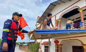 Những cuộc giải cứu trong nước lũ Thái Nguyên Những cuộc giải cứu trong nước lũ Thái Nguyên
